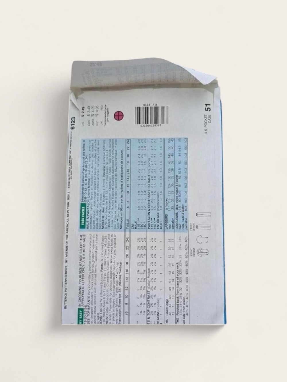 Butterick Sewing Pattern - Picture 2 of 2